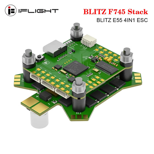 IFlight BLITZ F745 Stack STM32F745 W/ BLITZ F745 Flight Controller / BLITZ E55 4IN1 ESC 2-6S 30.5mm