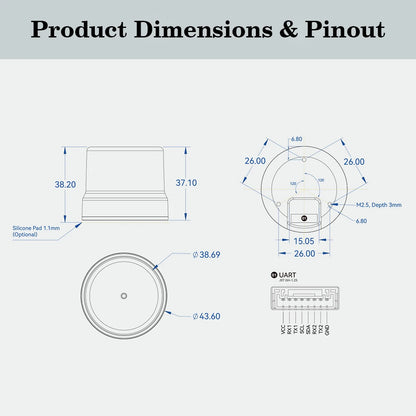 Holybro H-RTK ZED F9P Ultralight Integrated GNSS Module