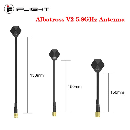 IFlight Albatross V2 SMA 5.8GHz 2.4dBi Antenna LHCP RP SMA / RHCP SMA 60MM/100MM/150MM
